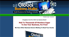 Desktop Screenshot of globalbusinessmailer.com