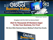 Tablet Screenshot of globalbusinessmailer.com